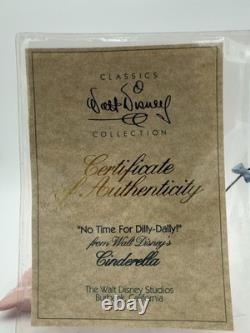 WDCC Disney Cinderella 4 Figurines Set With Box @ COA Plus Opening Title Figure