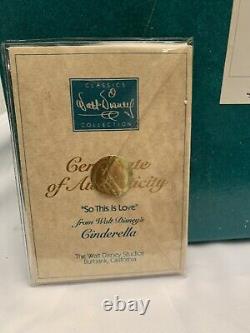 WDCC Disney Classics Cinderella Prince Charming So This Is Love Fairytale MINT