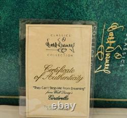 WDCC Disney Classics Cinderella They Can't Stop Me From Dreaming Box-COA