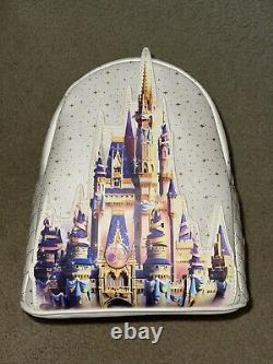 WDW 50th Anniversary Cinderella Castle Loungefly Mini Backpack 2021