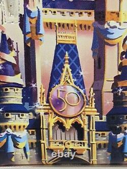 WDW 50th Anniversary Cinderella Castle Loungefly Mini Backpack Walt Disney World