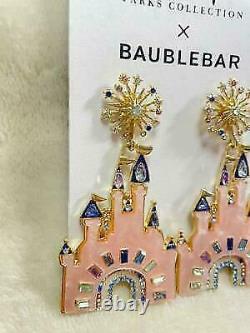 WDW 50th Disney Baublebar x PARKS Collection Cinderella Castle Earrings NEW