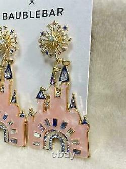 WDW 50th Disney Baublebar x PARKS Collection Cinderella Castle Earrings NEW