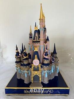 Walt Disney World 50th Anniversary Cinderella Castle Figure Collectible HTF NEW