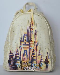 Walt Disney World 50th Anniversary Cinderella Castle Loungefly Backpack Ship Now