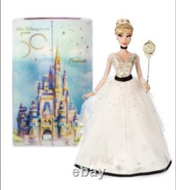 Walt Disney World 50th Anniversary Cinderella LE Doll Brand New