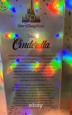 Walt Disney World 50th Anniversary Cinderella Limited Edition Doll 17 NEW