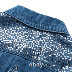 Walt Disney World Cinderella 75th Anniversary Denim Jean Jacket New Size M