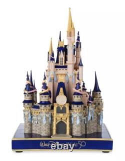 Walt Disney World Parks 50th Anniversary Cinderella Castle Figurine Statue Withbox
