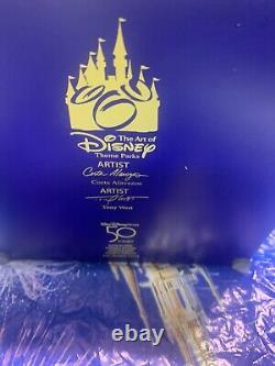 Walt Disney World Parks 50th Anniversary Cinderella Castle Figurine Statue Withbox