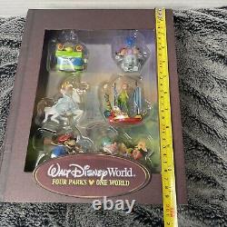Walt Disney World Storybook Ornament Set 4 Four Parks One World Cinderella NIB