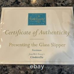 Wdcc Walt Disney Cinderella Presenting The Glass Slipper Footman Mib Coa