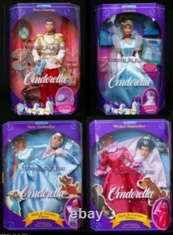 Wicked Stepmother Fairy Godmother Mask Cinderella Doll Charming Disney Lot 4