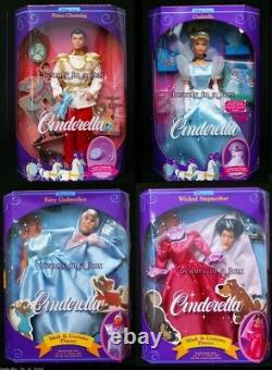 Wicked Stepmother Fairy Godmother Mask Cinderella Doll Charming Disney Lot 4